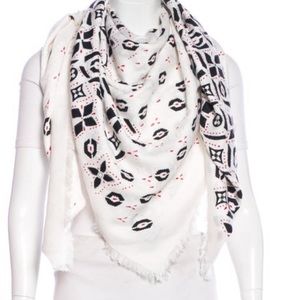 Large Louis Vuitton monogram scarf shawl